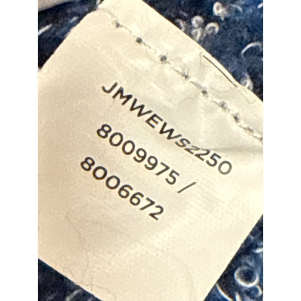 Jones New York Women's Sweater Jacket Zip Asymmetrical Blue Suede Detail 3X - Picture 10 of 11